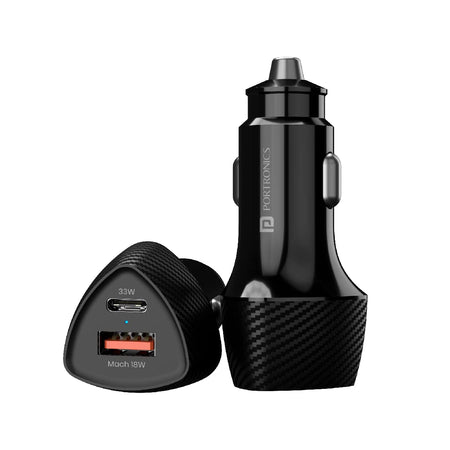 Portronics 51W Car Power Charger